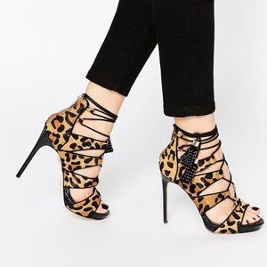 Kurt Geiger leopard print stilettos w/ box